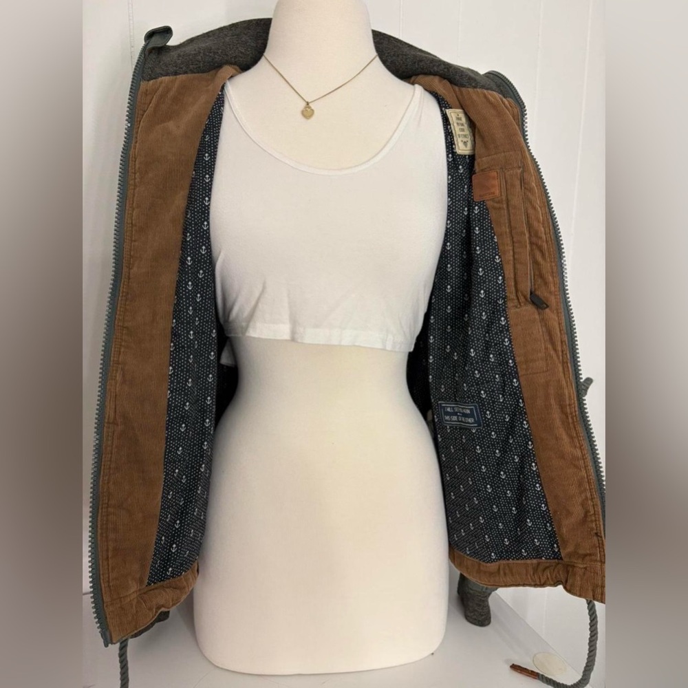 Naketano Olive Utility Jacket with Brown Accents - Picture 5 of 5